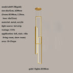 3 lumières-100cm (or) / Télécommande à intensité variable