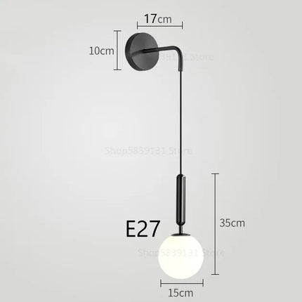 Applique murale LED au style nordique moderne et luxueux — LZ4X9P