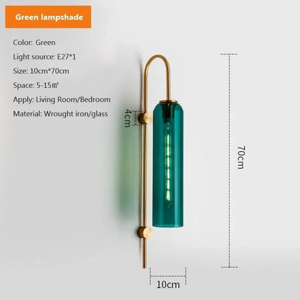 Applique murale LED en verre pour intérieur chambre et salon — LZ4X7QJ