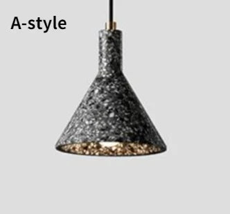 Suspension industrielle rétro en ciment pour bar et café — LZ4D9Q7