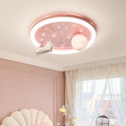 Plafonnier décoratif enfant thème licorne et astronaute — LZ4X9T1