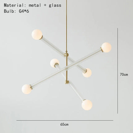 Lustre suspension minimaliste style art déco — LZ4X9P2