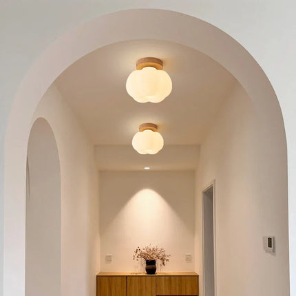 Plafonnier LED design nordique en forme de fleur citrouille — LZ4X9T1