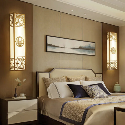 Applique murale zen en bande style chinois pour hôtel et ingénierie — LZ4X9Q2