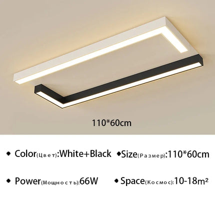 Plafonnier minimaliste moderne pour intérieur créatif et élégant — LZ4X9J