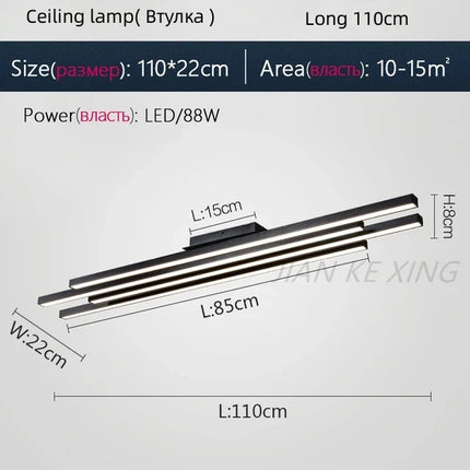 Plafonnier LED en aluminium au design épuré — LZ4X9T2