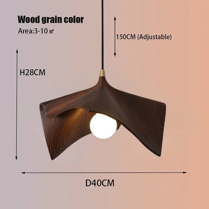 Lustre suspension nordique au design wabi-sabi rétro pour intérieur moderne — LZ4X9QJ