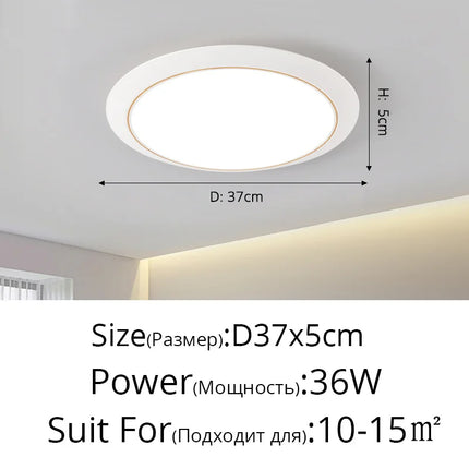 Lustre LED ultra-fin circulaire trois-protections minimaliste — LZ4X9T2