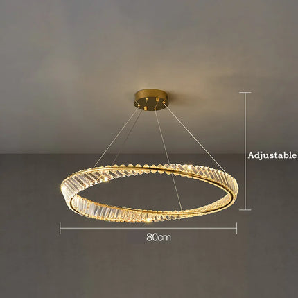 Suspension moderne en aluminium avec cristaux LED — LZ4X9T