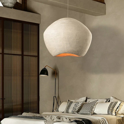 Lustre LED suspension style nordique Wabi Sabi pour restaurant et bar — LZ4X9P2