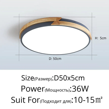 Plafonnier LED encastré ultra-mince au design nordique — LZ4P9X