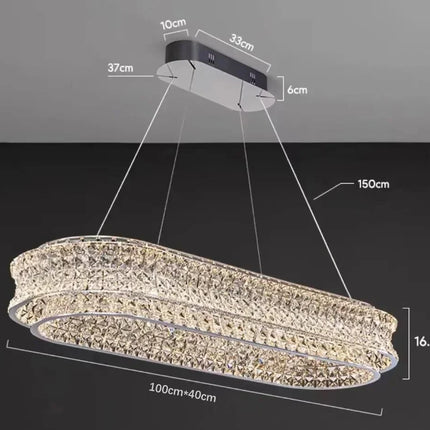 Lustre en cristal de luxe pour intérieur de restaurant, bar et hôtel — LZ4X9M