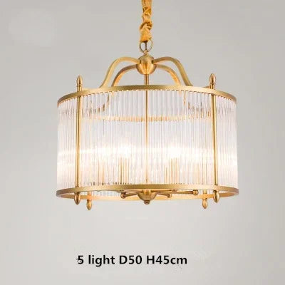 Lustre moderne en cuivre avec tubes en verre, 2 modèles disponibles — LZQ7X9