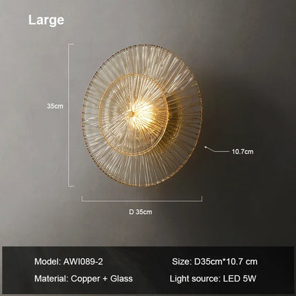 Applique murale en verre au design post-moderne pour intérieur élégant — LZ4XJ9
