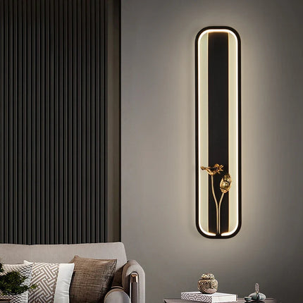 Applique murale en cuivre au design moderne pour intérieur élégant — LZ4P9XQ