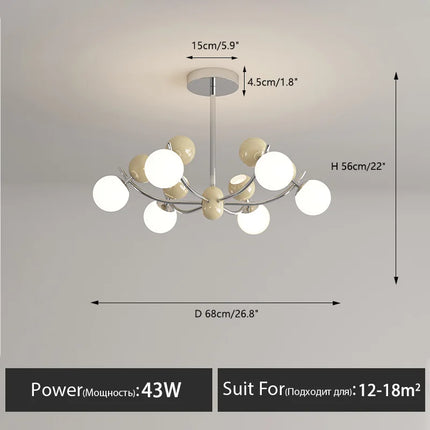 Lustre LED créatif pour décoration chambre enfants moderne — LZ4X9P2