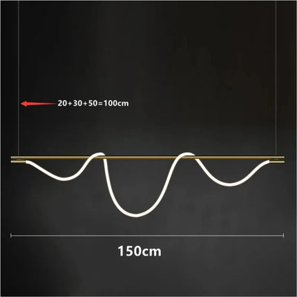 Lustre LED à intensité variable style nordique pour intérieur — LZ4X9JQ