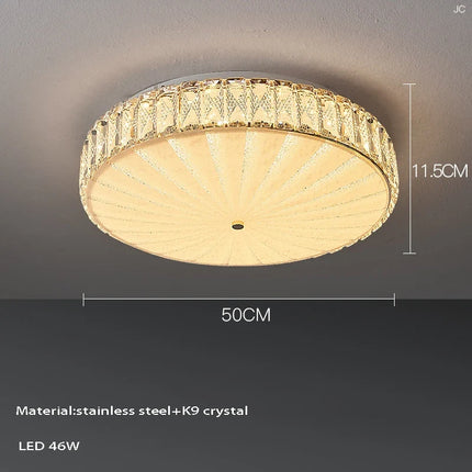 Plafonnier LED de luxe en cristal au design moderne — LZ4X9P2