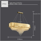 Lustre - L90cm L30cm H55cm / Blanc chaud
