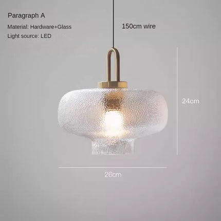 Lustre suspension en verre au design minimaliste et léger — LZ4X9P2Q