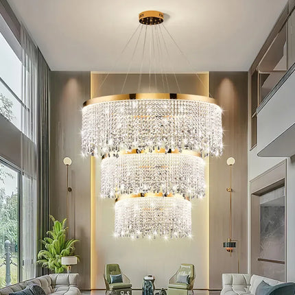 Lustre moderne en cristal pour décoration intérieure élégante — LZ4X9P2