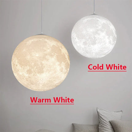 suspension pleine lune LED pour salon salle à manger chambre barre Table lumières