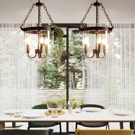 Suspension en verre style rétro campagnard américain pour intérieur — LZ4QJ7M2