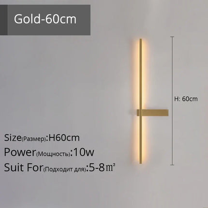 Applique murale LED en aluminium au design minimaliste pour intérieur — LZ4X9T2