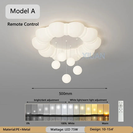 Lustre suspension LED créatif à bulles pour enfants maternelle — LZ4XJ9