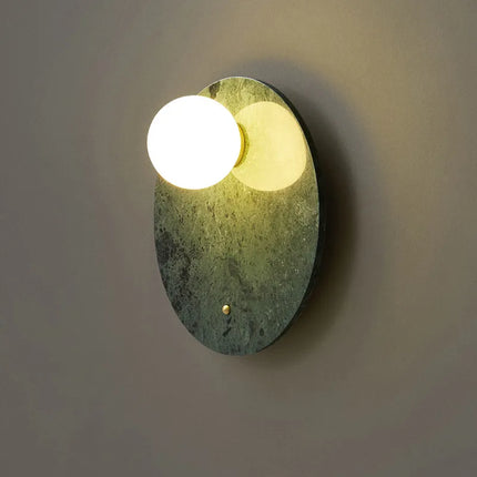 Applique murale LED marbre vert pour salon et couloir nordique — LZ4X9T2