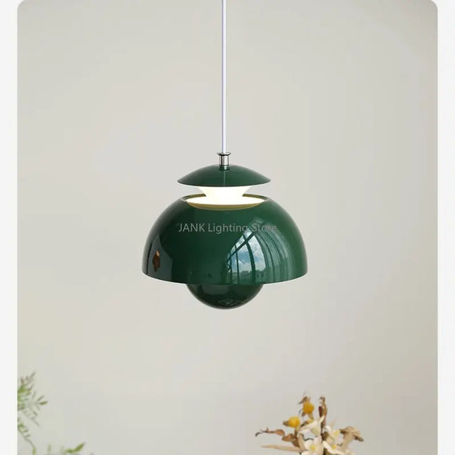 Design danois fleur bourgeon suspension moderne Simple Restaurant chambre d'enfants chambre chevet lustre nordique maison lampes LED
