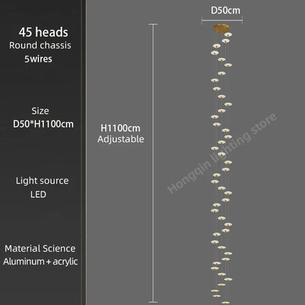 Lustre LED moderne pour intérieur élégant et contemporain — LZ4X9P