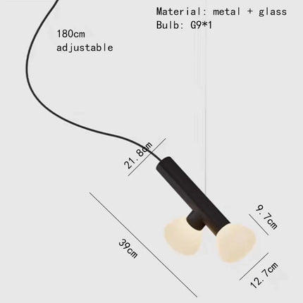 Suspension artistique en verre réglable pour décoration intérieure — LZ4XJ9