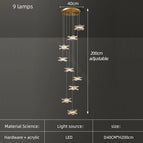 9 lampes / Lumière trichromatique