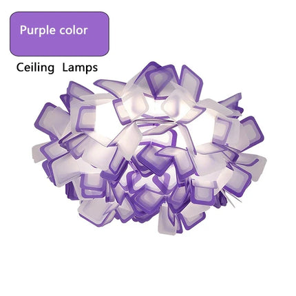 Suspension LED design fleur en acrylique pour salon et chambre — LZ4X9T