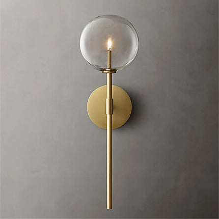 Applique murale nordique en boule de verre transparent pour décoration — LZ4X9P2
