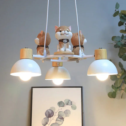 Lustre suspendu en forme de chiot pour chambre d’enfant — LZ4Q9X2