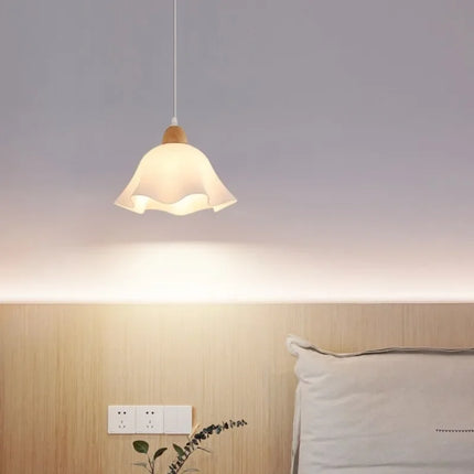 Plafonnier LED décoratif style nordique rétro japonais en forme de fleur — LZ4QJ7M
