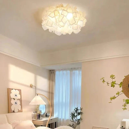 Plafonnier LED dimmable en forme de fleur avec télécommande en PVC — LZ4X7Q9