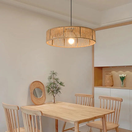 Suspension en rotin style Asie du Sud-Est avec cordon ajustable — LZ4X9TQ