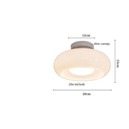 plafonnier moderne nordique en verre led iwhd