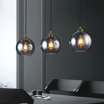Lustre suspension en verre au design nordique pour intérieur — LZ4P7XQ