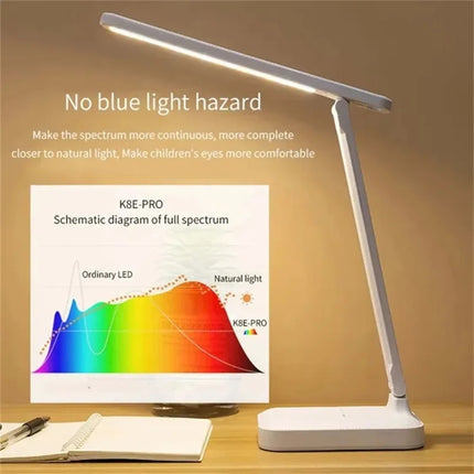 Lampe de table LED pliable à intensité tactile réglable USB rechargeable — LZ4P9X