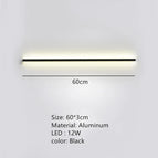 60 cm-noir / Lumière blanche