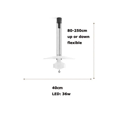 lustre italien flexible en aluminium avec led dimmable
