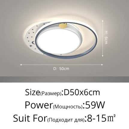 Lustre moderne avec télécommande pour éclairage décoratif intérieur — LZ4X9Q7