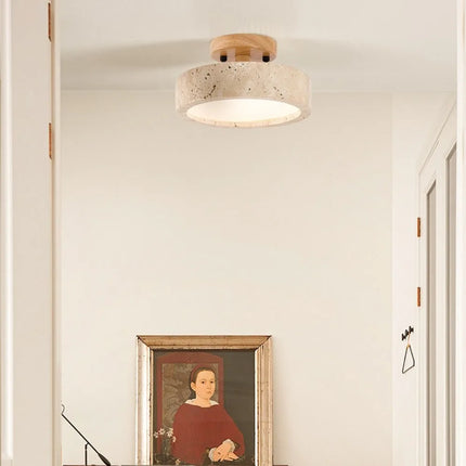 Plafonnier en marbre style wabi sabi pour intérieur et extérieur — LZ4X9P2