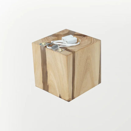 Applique murale moderne en bois et résine simple — LZ4X7Q