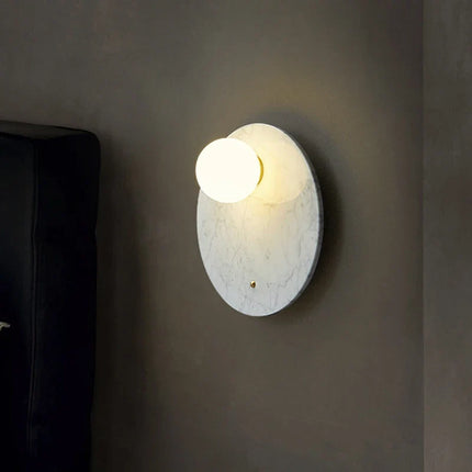 Applique murale LED marbre vert pour salon et couloir nordique — LZ4X9T2
