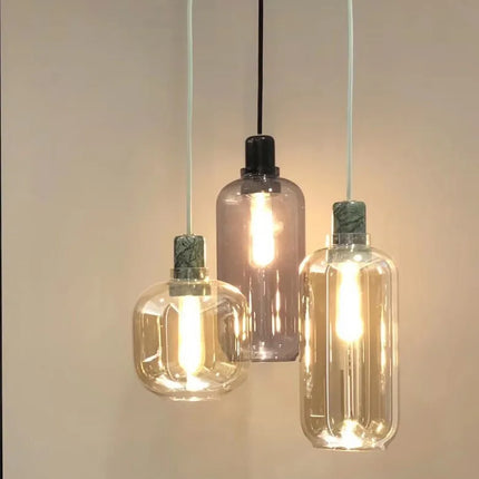 Lustre suspension en verre danois rétro pour ambiance nordique — LZ4X9T2